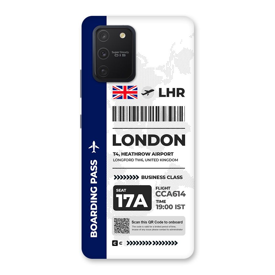 International Boarding Pass London Back Case for Galaxy S10 Lite