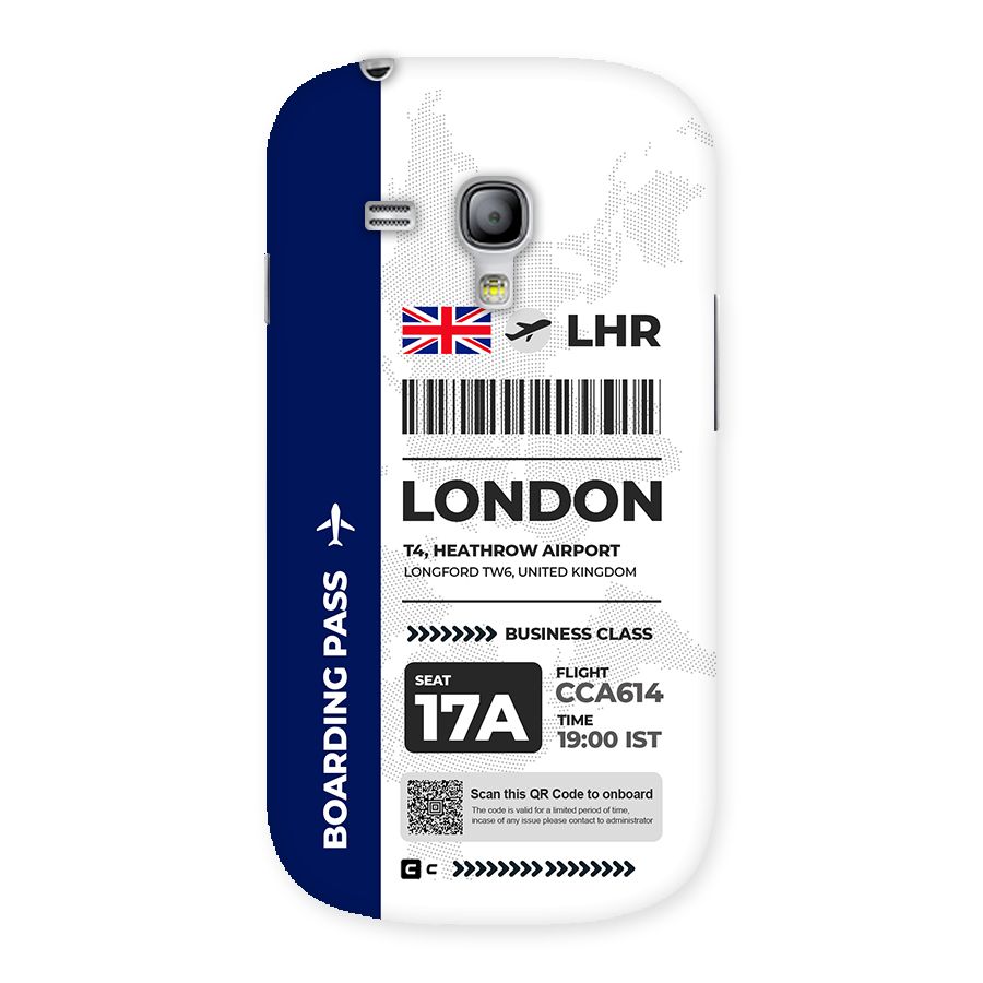 International Boarding Pass London Back Case for Galaxy S3 Mini