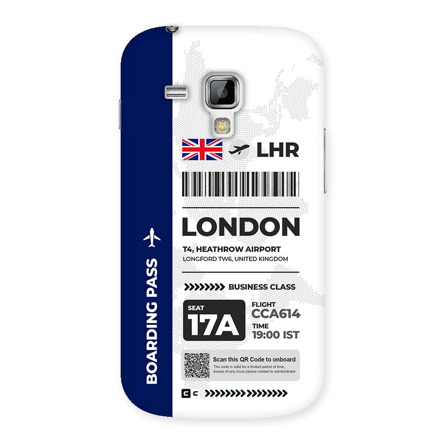 International Boarding Pass London Back Case for Galaxy S Duos