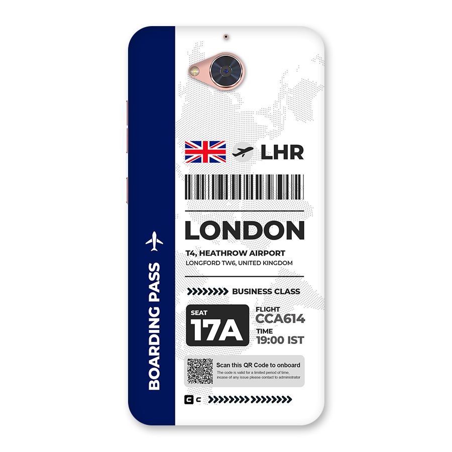 International Boarding Pass London Back Case for Gionee S6 Pro