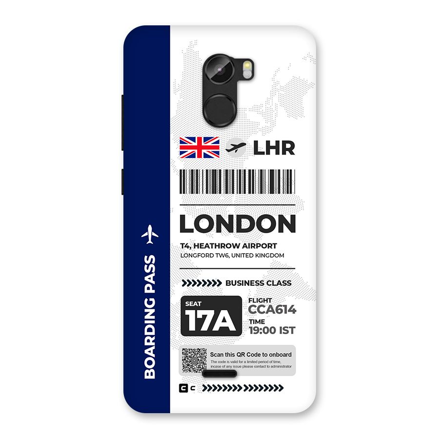 International Boarding Pass London Back Case for Gionee X1
