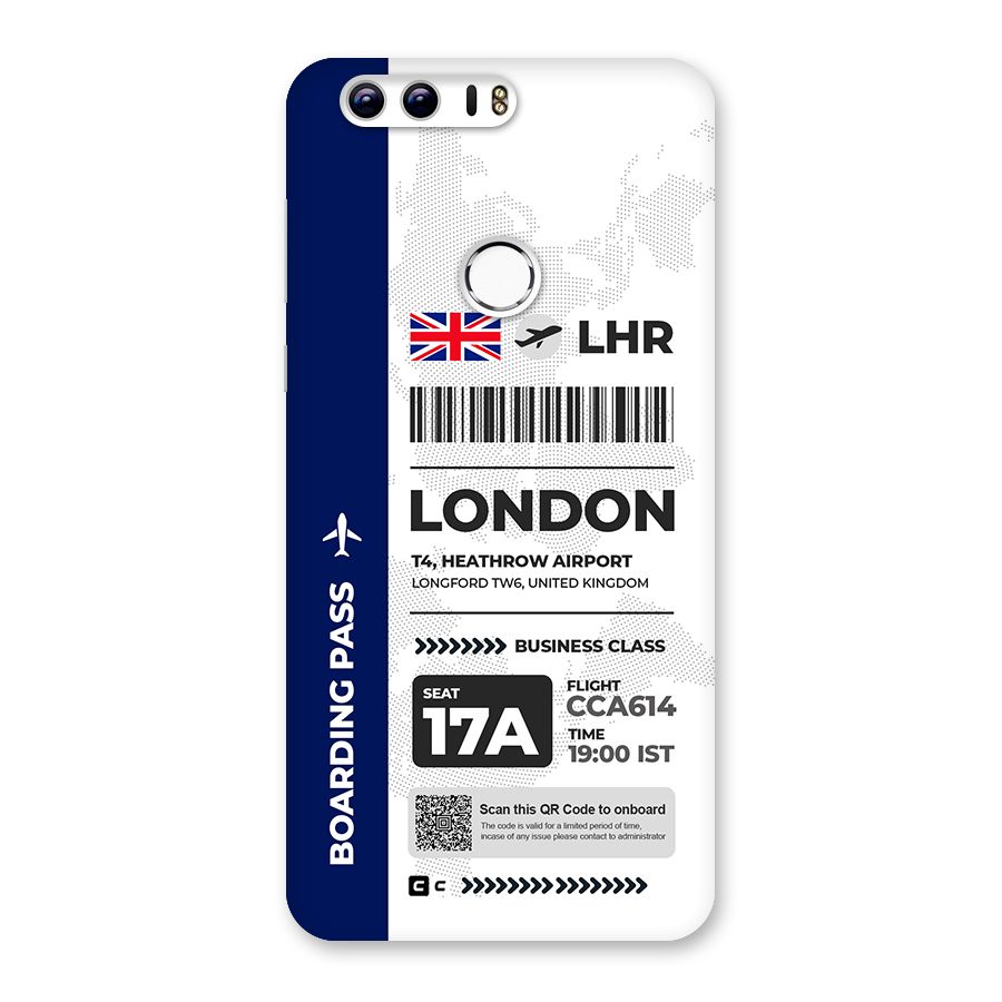 International Boarding Pass London Back Case for Honor 8