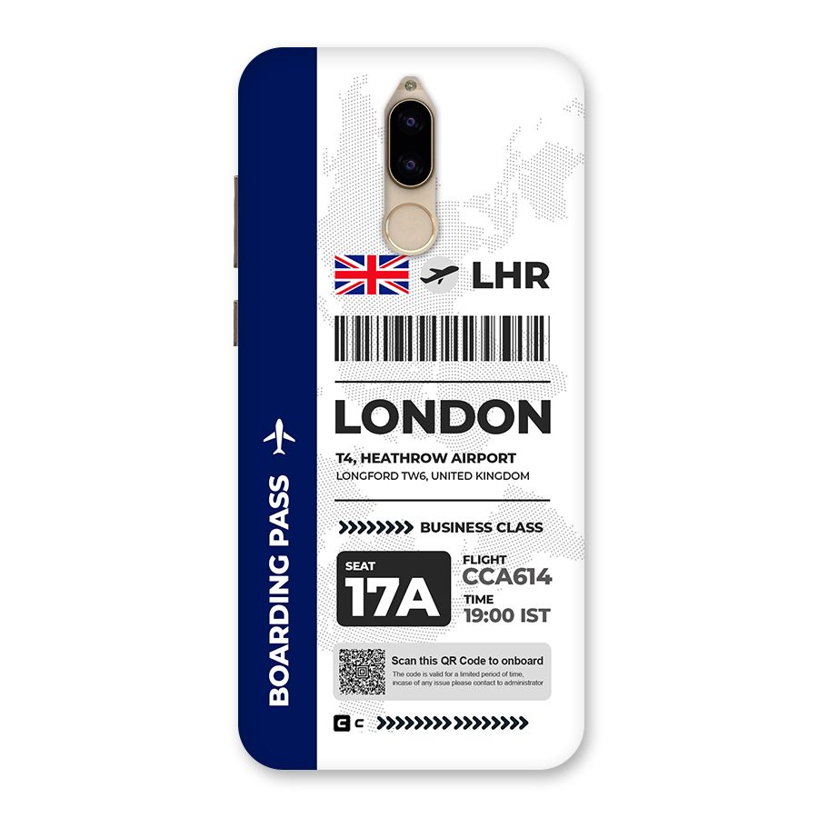 International Boarding Pass London Back Case for Honor 9i
