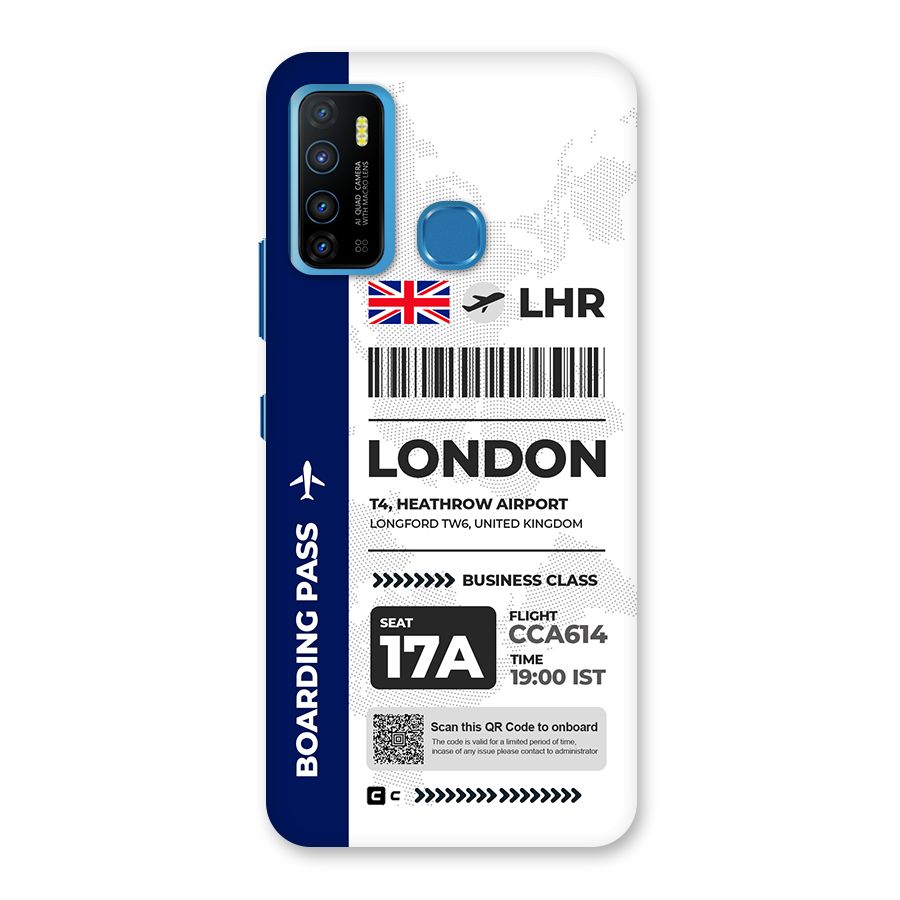 International Boarding Pass London Back Case for Infinix Hot 9