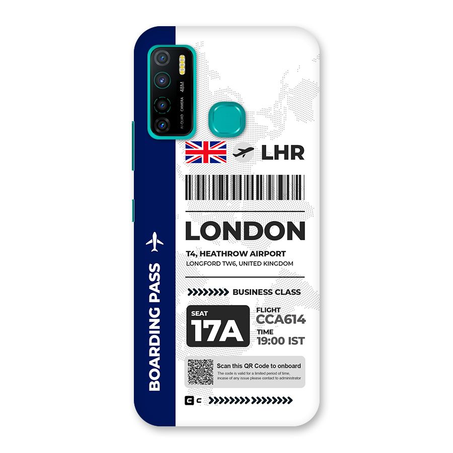 International Boarding Pass London Back Case for Infinix Hot 9 Pro