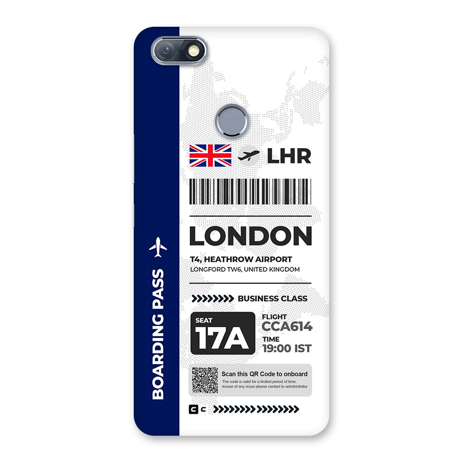 International Boarding Pass London Back Case for Infinix Note 5