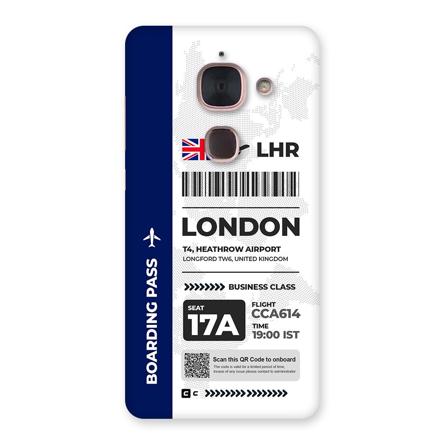 International Boarding Pass London Back Case for Le Max 2
