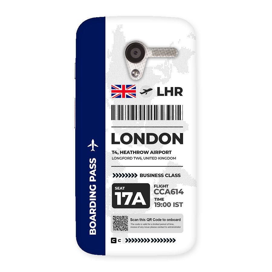 International Boarding Pass London Back Case for Moto X
