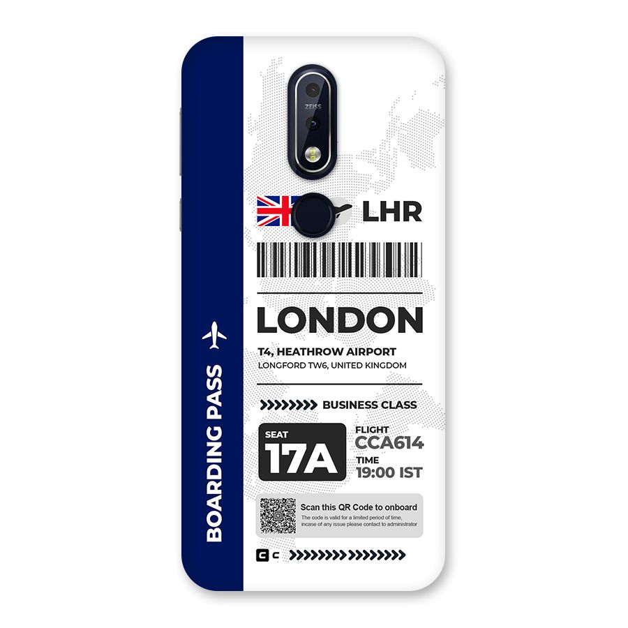 International Boarding Pass London Back Case for Nokia 7.1