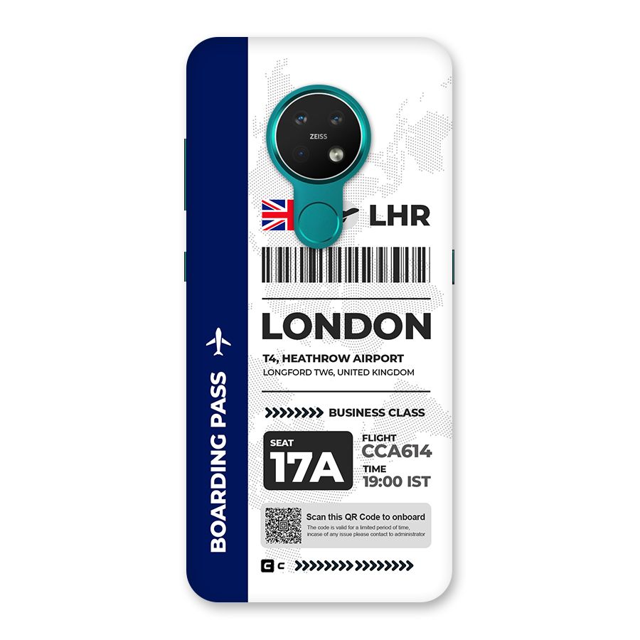 International Boarding Pass London Back Case for Nokia 7.2