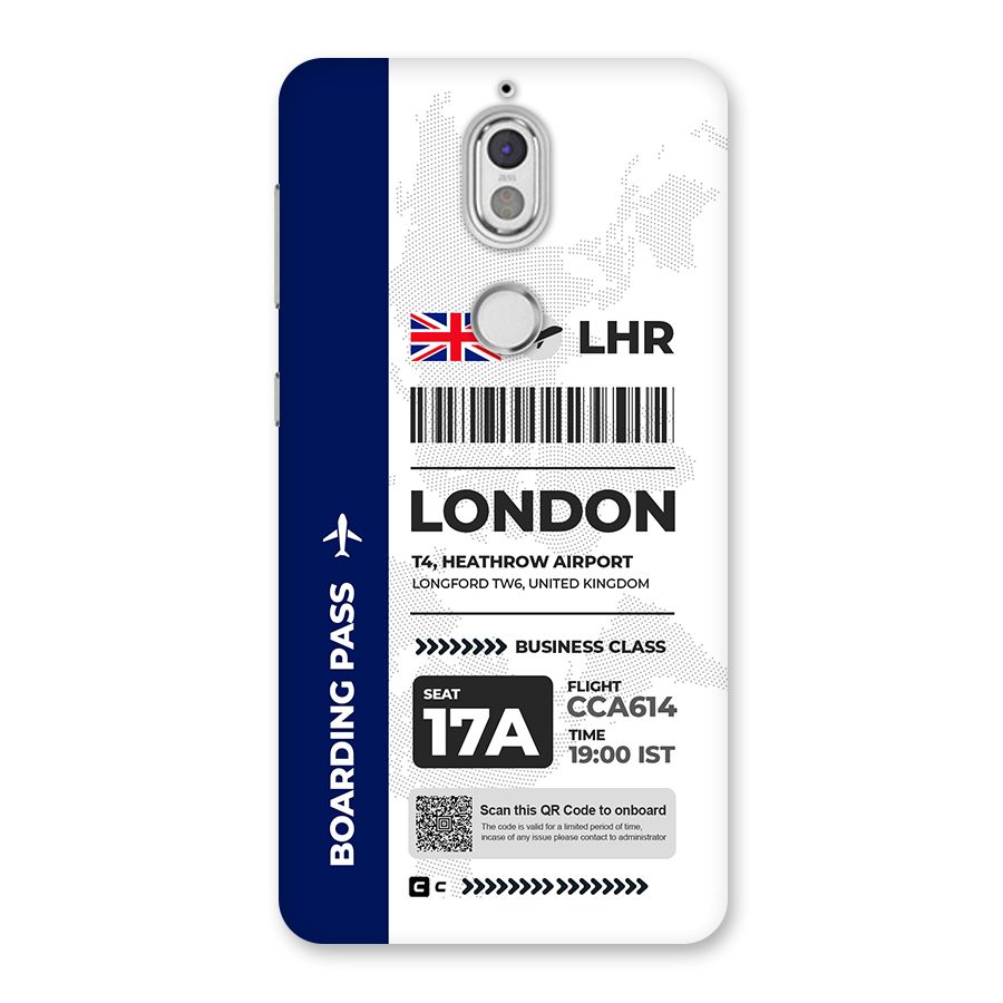 International Boarding Pass London Back Case for Nokia 7