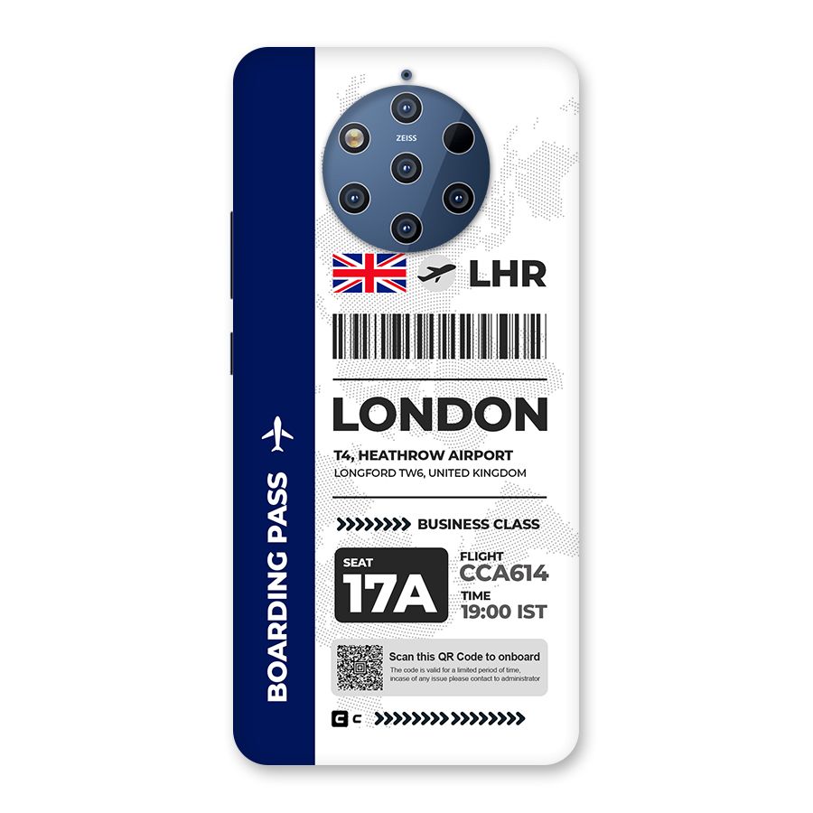 International Boarding Pass London Back Case for Nokia 9 PureView