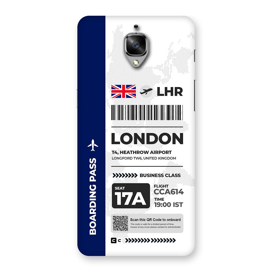 International Boarding Pass London Back Case for OnePlus 3
