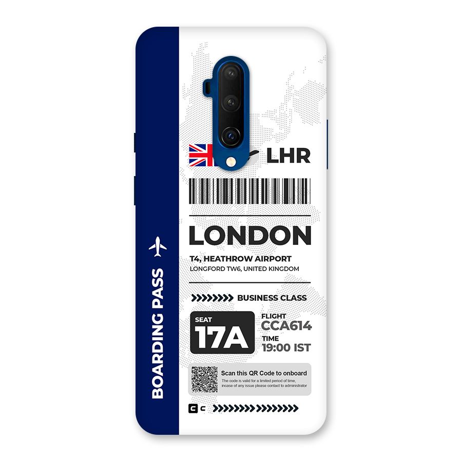 International Boarding Pass London Back Case for OnePlus 7T Pro
