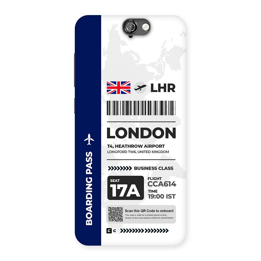 International Boarding Pass London Back Case for One A9