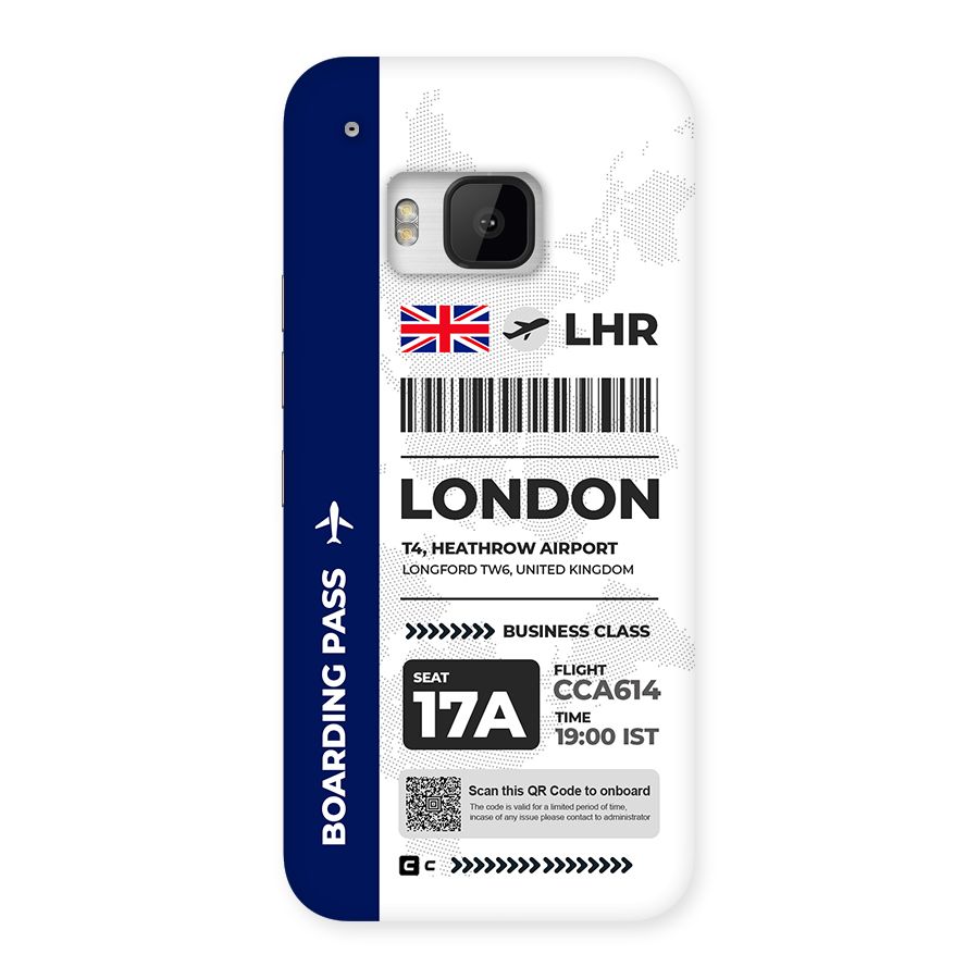 International Boarding Pass London Back Case for One M9