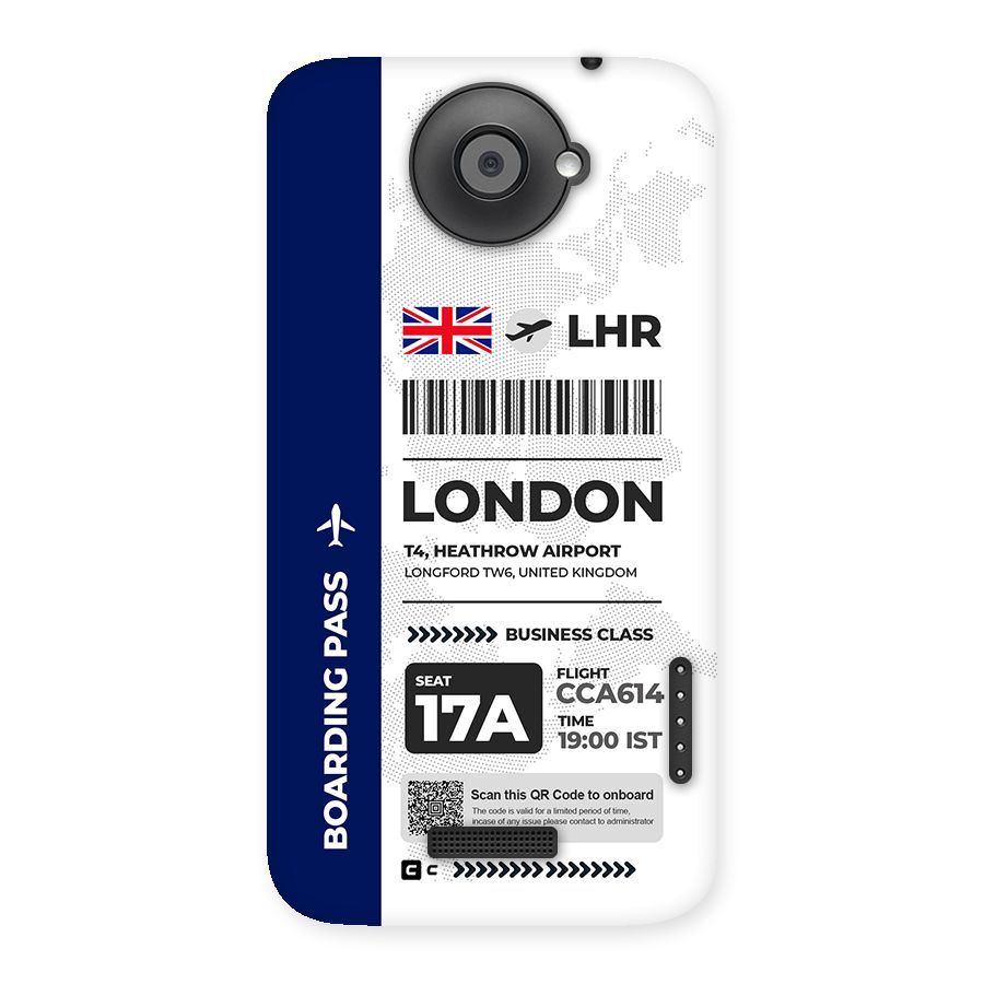 International Boarding Pass London Back Case for One X