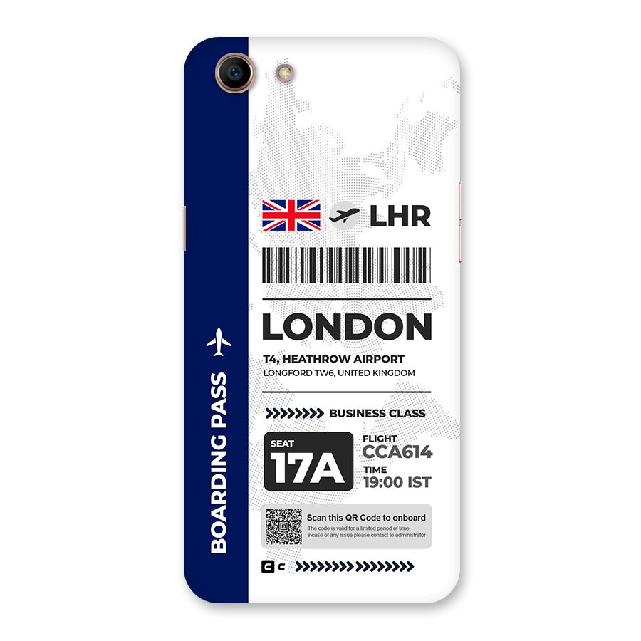 International Boarding Pass London Back Case for Oppo A83 (2018)