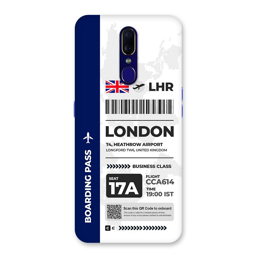 International Boarding Pass London Back Case for Oppo A9