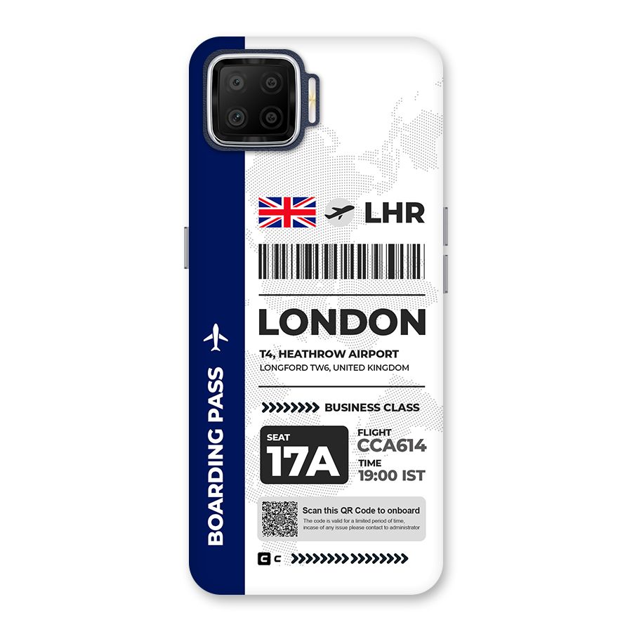 International Boarding Pass London Back Case for Oppo F17