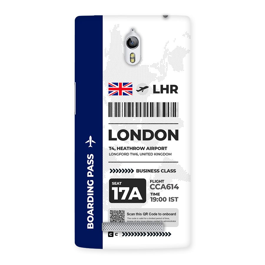 International Boarding Pass London Back Case for Oppo Find 7