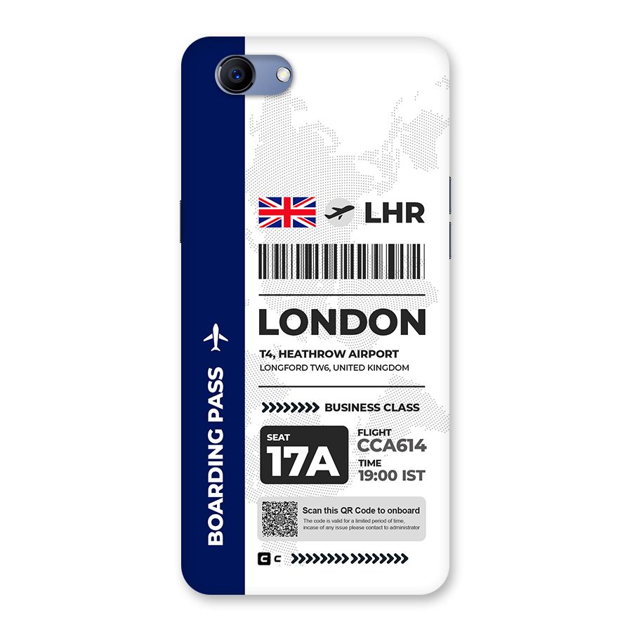International Boarding Pass London Back Case for Realme 1