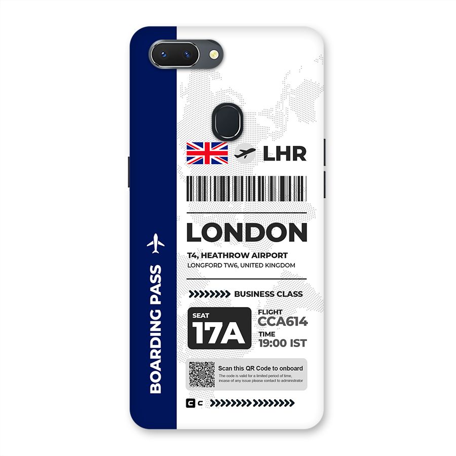 International Boarding Pass London Back Case for Realme 2