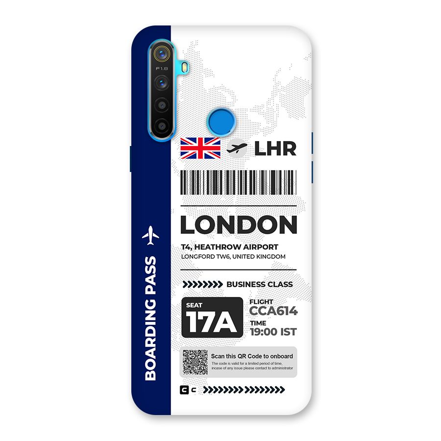 International Boarding Pass London Back Case for Realme 5s
