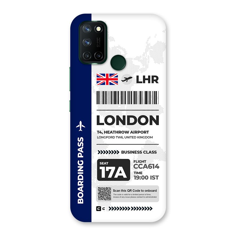 International Boarding Pass London Back Case for Realme 7i