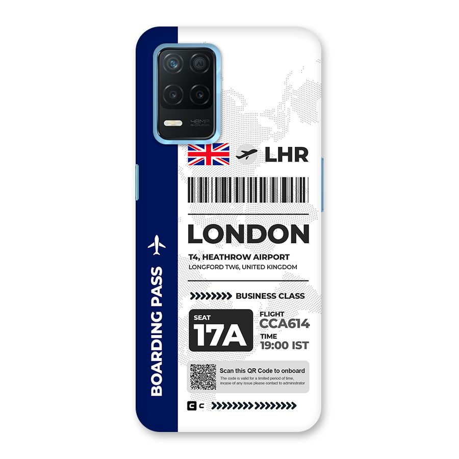 International Boarding Pass London Back Case for Realme 8 5G