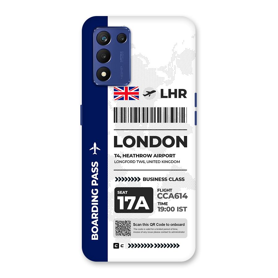 International Boarding Pass London Back Case for Realme 9 5G Speed