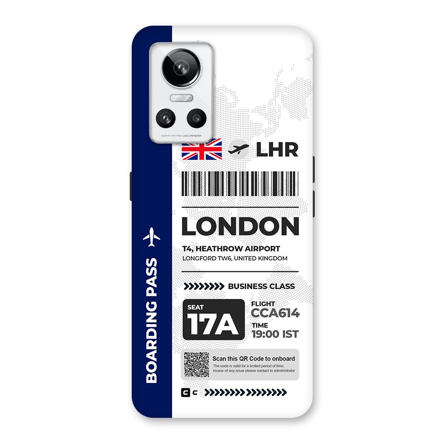 International Boarding Pass London Back Case for Realme GT Neo 3
