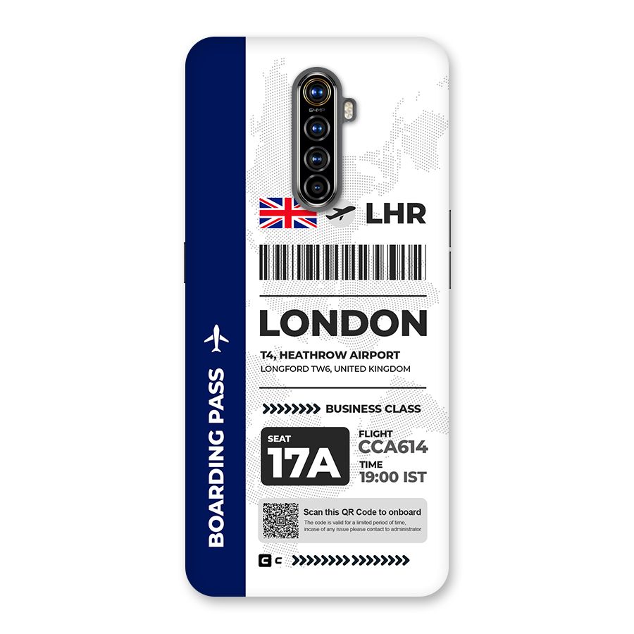 International Boarding Pass London Back Case for Realme X2 Pro