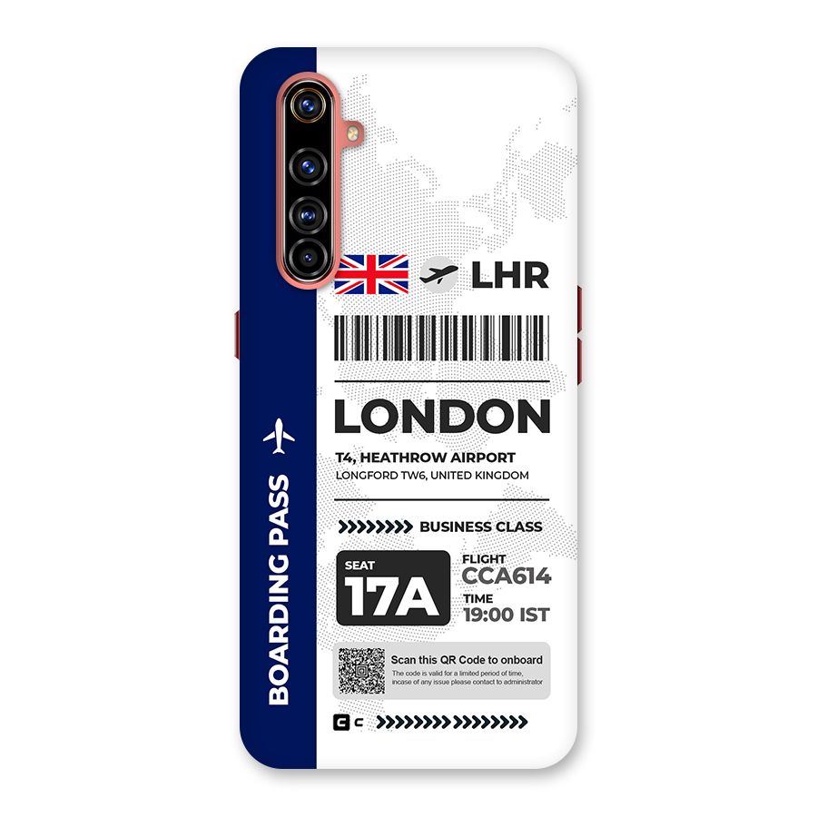 International Boarding Pass London Back Case for Realme X50 Pro