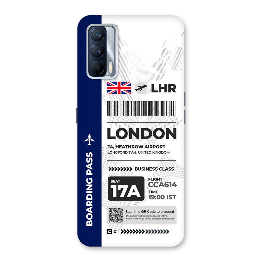 International Boarding Pass London Back Case for Realme X7
