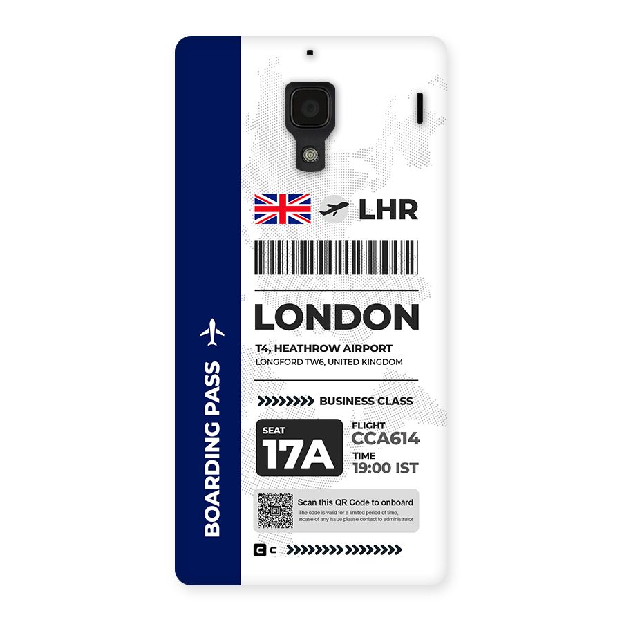 International Boarding Pass London Back Case for Redmi 1s