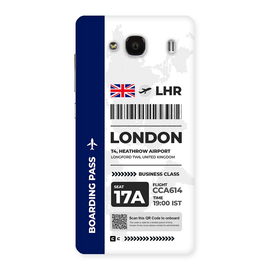 International Boarding Pass London Back Case for Redmi 2s