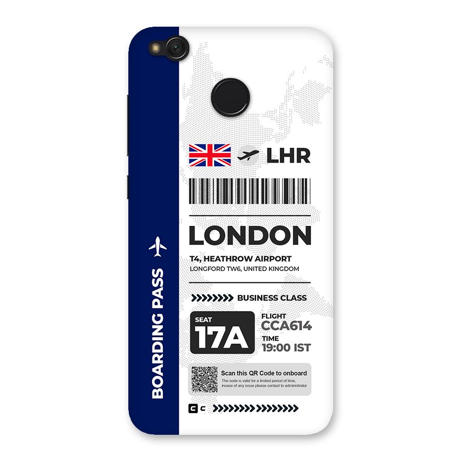 International Boarding Pass London Back Case for Redmi 4