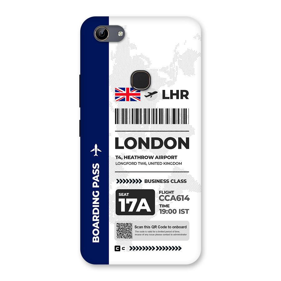 International Boarding Pass London Back Case for Vivo Y81