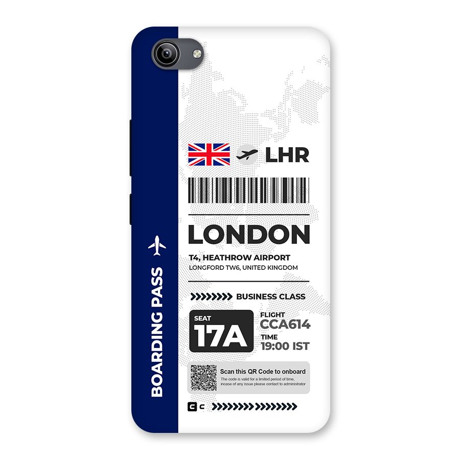 International Boarding Pass London Back Case for Vivo Y81i