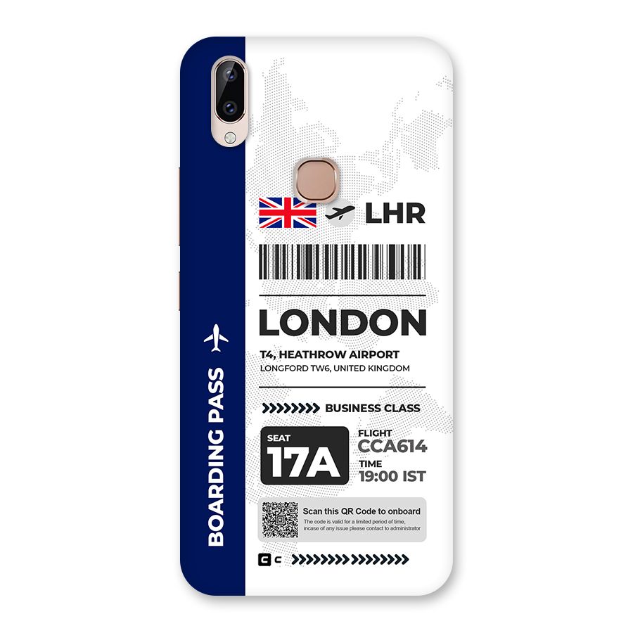 International Boarding Pass London Back Case for Vivo Y83 Pro