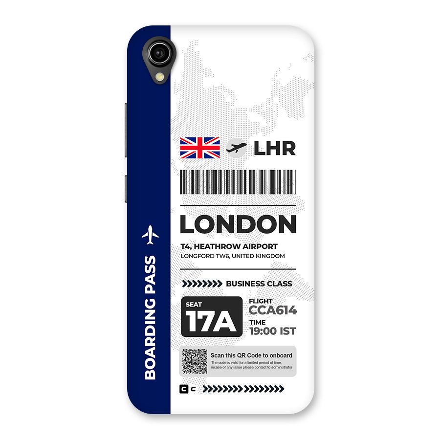 International Boarding Pass London Back Case for Vivo Y90