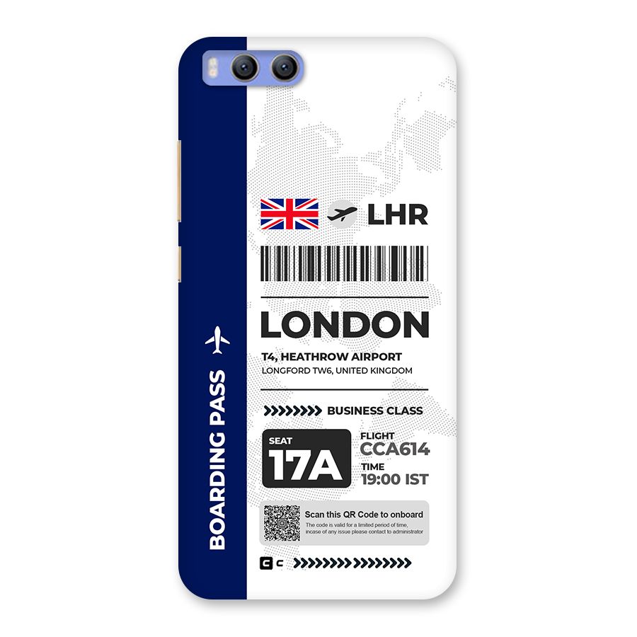 International Boarding Pass London Back Case for Xiaomi Mi 6