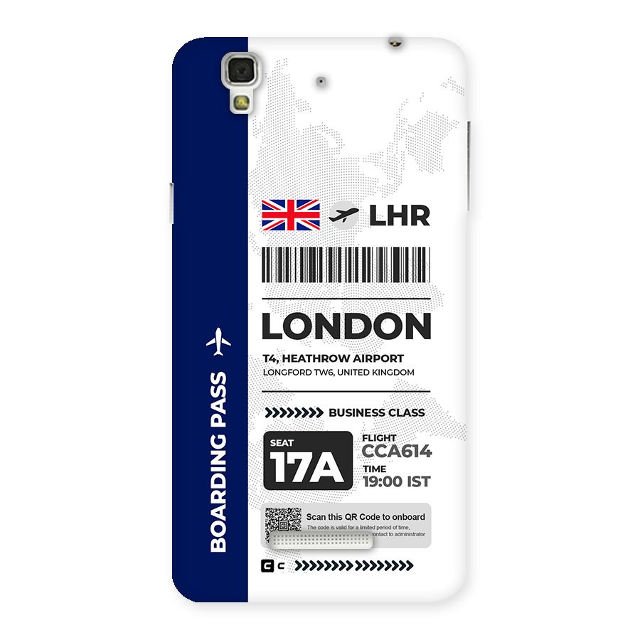 International Boarding Pass London Back Case for Yureka