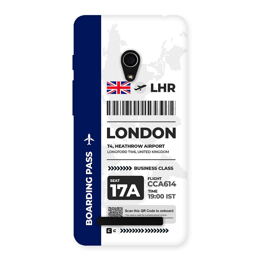 International Boarding Pass London Back Case for Zenfone 5