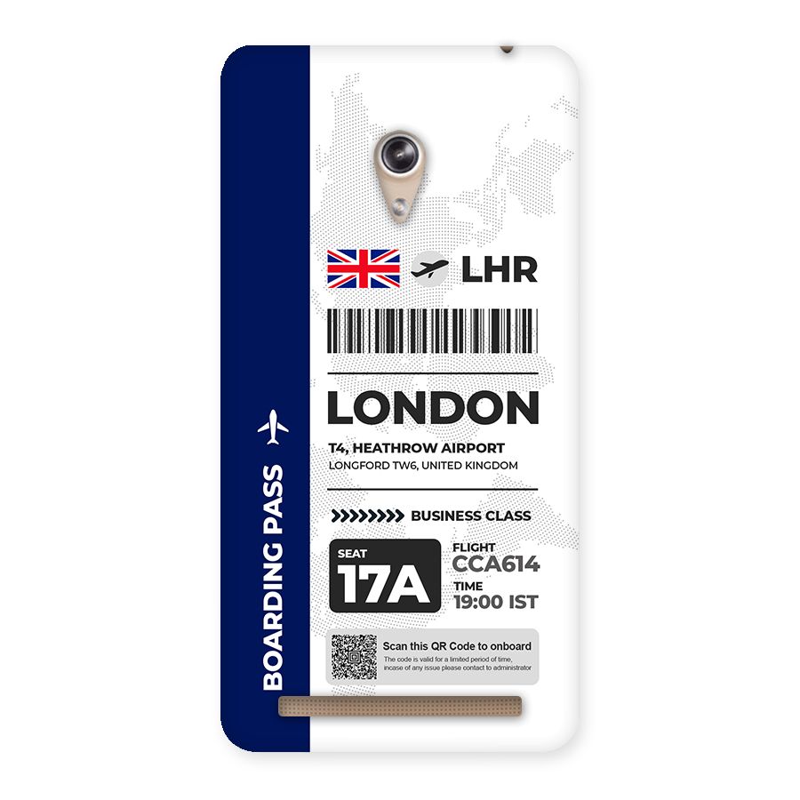 International Boarding Pass London Back Case for Zenfone 6