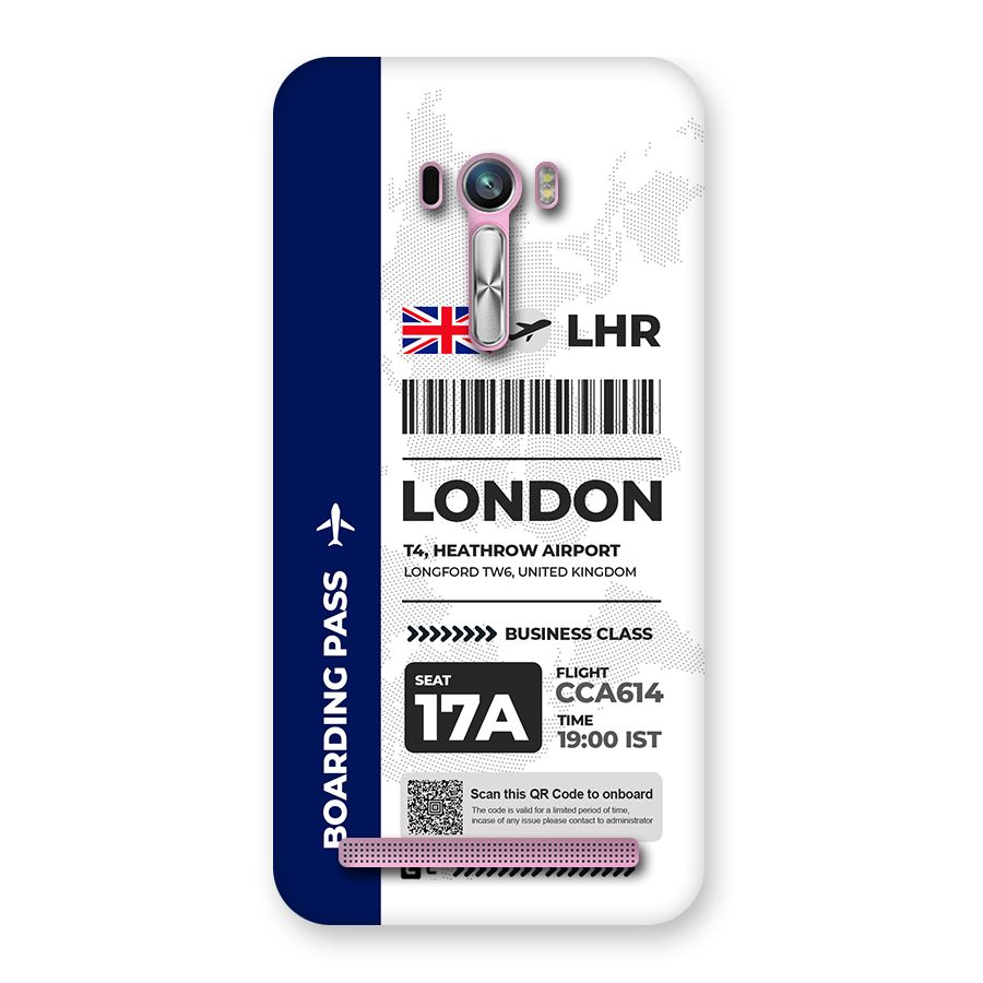 International Boarding Pass London Back Case for Zenfone Selfie