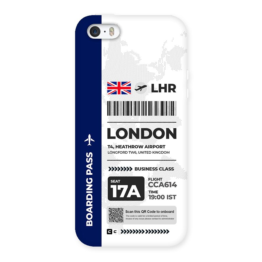 International Boarding Pass London Back Case for iPhone SE 2016