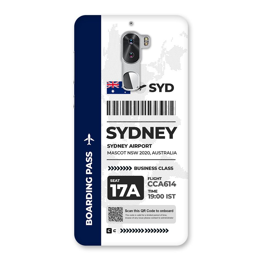 International Boarding Pass Sydney Back Case for Coolpad Cool 1
