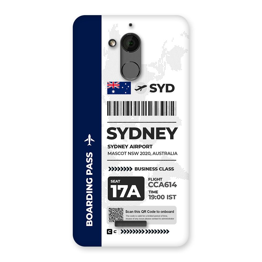 International Boarding Pass Sydney Back Case for Coolpad Note 5